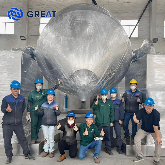 Pilot-Scale Double Cone Dryer